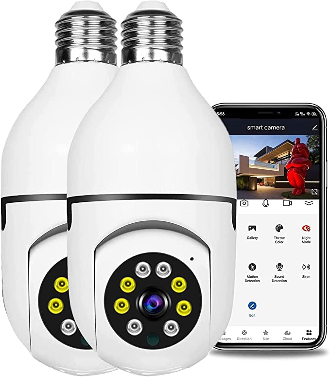 كاميرا المراقبة بالوايفاي على شكل مصباح