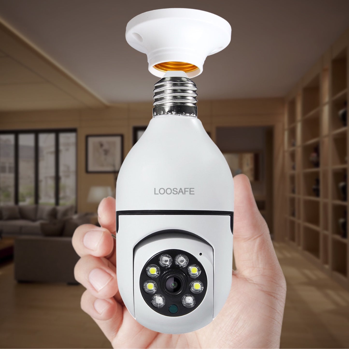 كاميرا المراقبة بالوايفاي على شكل مصباح