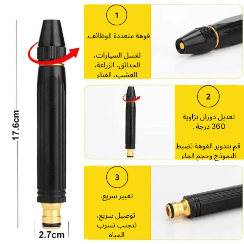 مجموعة فوهة مدفع المياه  بالضغط العالي