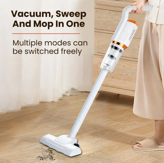 مكنسة كهربائية خفيفة بدون اكياس لمنزل السيارة، منظف