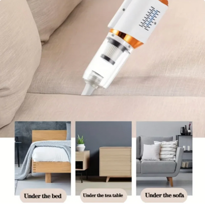 مكنسة كهربائية خفيفة بدون اكياس لمنزل السيارة، منظف