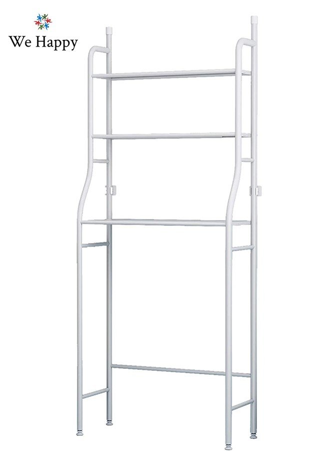 منظم رف المرحاض المكون من 3 طبقات فوق المرحاض، سهل التجميع، رف تخزين عالي السعة وموفر لمساحة الحمام